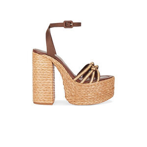 Paloma Barcelo 'Mehla' Brown Platform Sandal Size 9